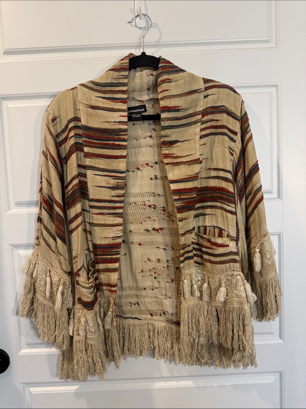 Fashion Fuse boho jacket one size NWOT